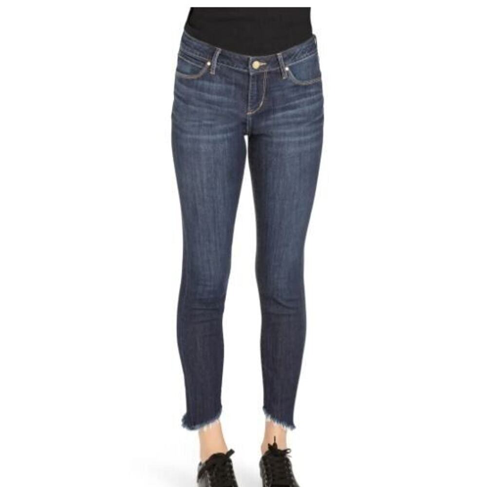 Articles of Society Fray Hem Ankle Crop Skinny‎ Jeans Chatini Blue Sz29 MSRP$66